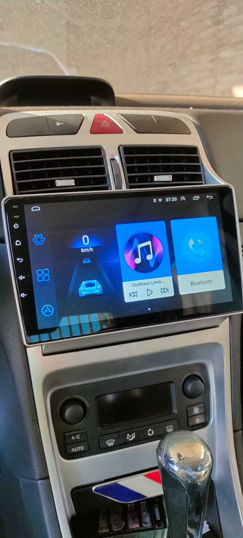 Navigatie Android Peugeot 307 Waze YouTube GPS BT USB casetofon