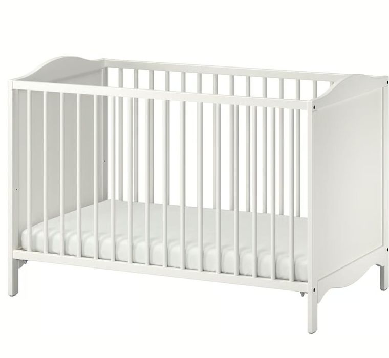 Pat copii alb 60× 120