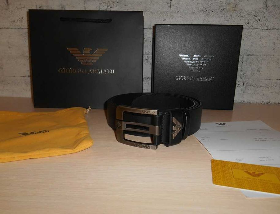 Emporio Armani Curea pentru bărbaț piele naturală