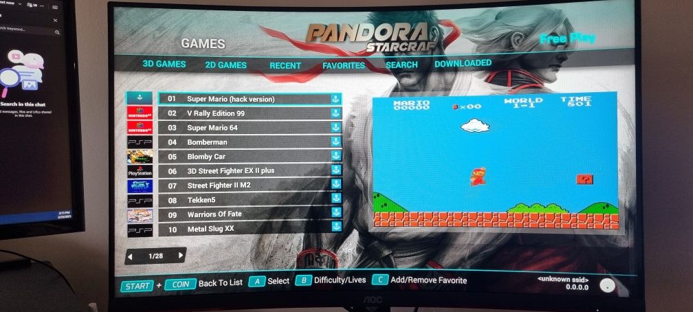 Retro Console game, Pandora ESports Box ретро конзолна игра