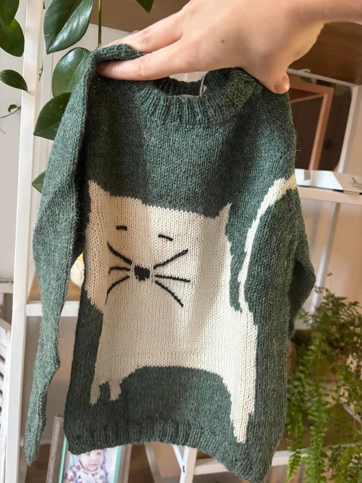 Nanay alpaca pulover Cat 2 ani