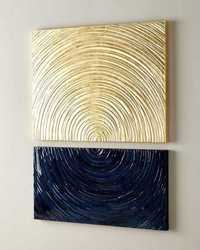 Picturi abstracte tablouri abstracte tablou abstract 3d negru auriu