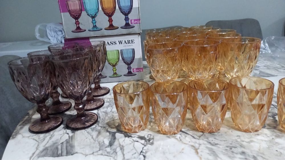 Фужеры бокалы стаканы