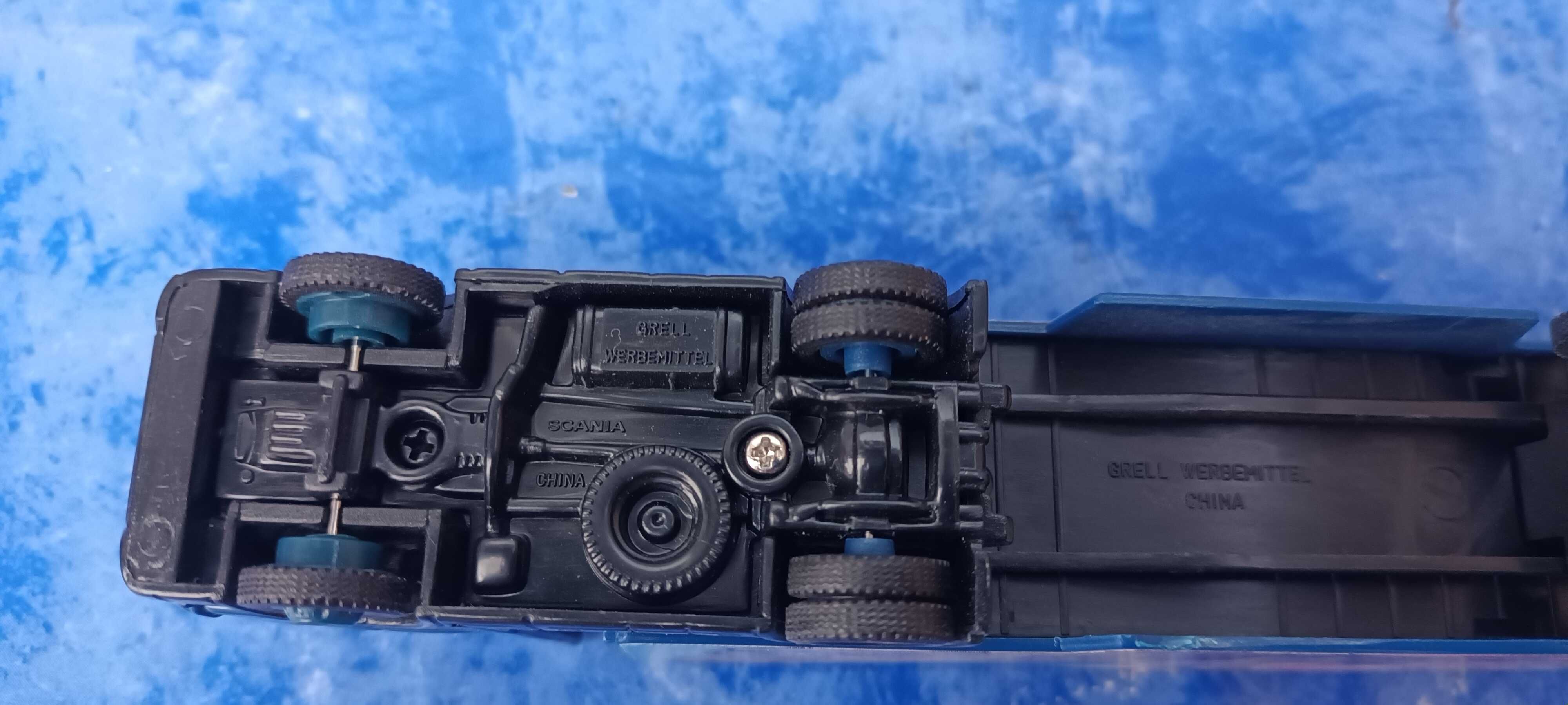 Scania Blue | macheta camion transportor | 20*3*4 cm