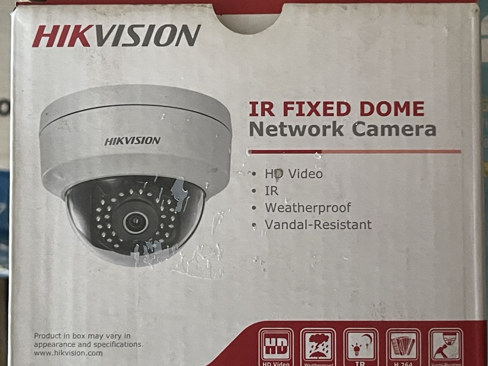 Купольная IP видеокамера Hikvision DS-2CD2122FWD-l Видеонаблюдение.
