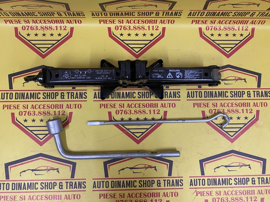 Cric auto original Nissan Almera cu cheie roata coarba 99550- BU001