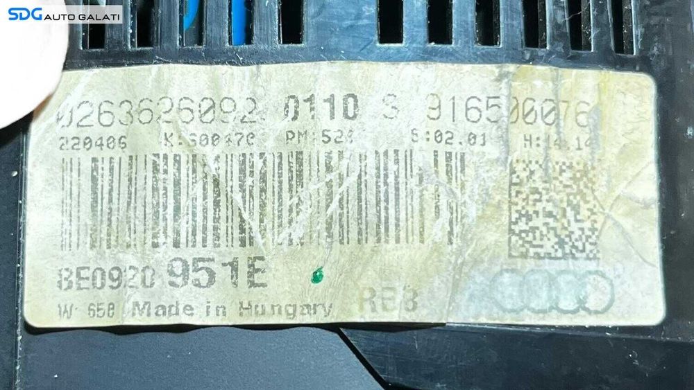 Ceas Ceasuri Cluster Instrumente Bord Audi A4 B6 2001 - 2005 Cod 8E0920951E [LC0753]