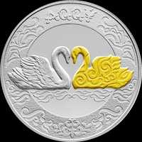 Монета Лебедь 200тенге