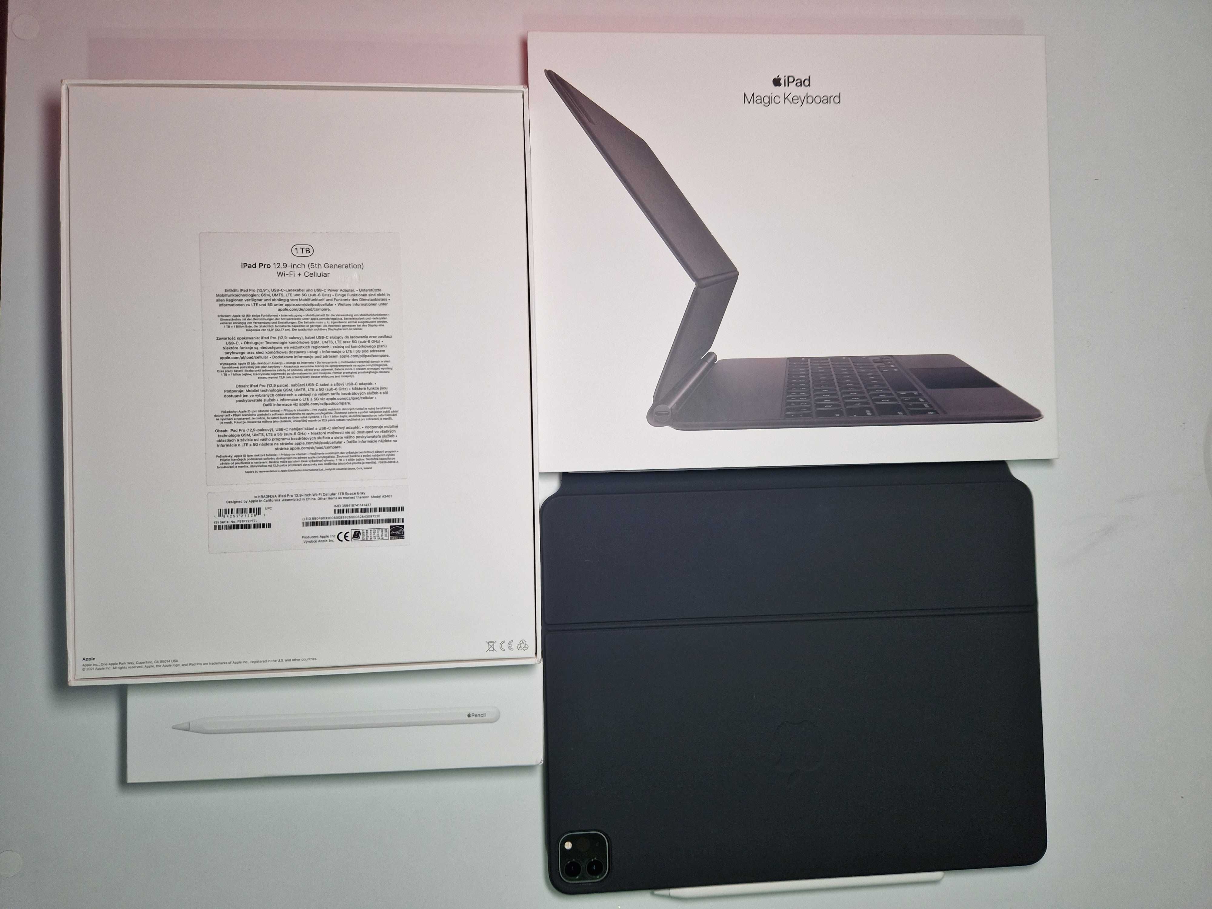 Apple iPad Pro 12.9" (2021), 1TB, Cellular +Keyboard+Stylus