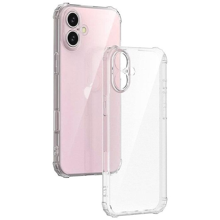 Прозрачен силиконов удароустойчив кейс за apple iphone 17