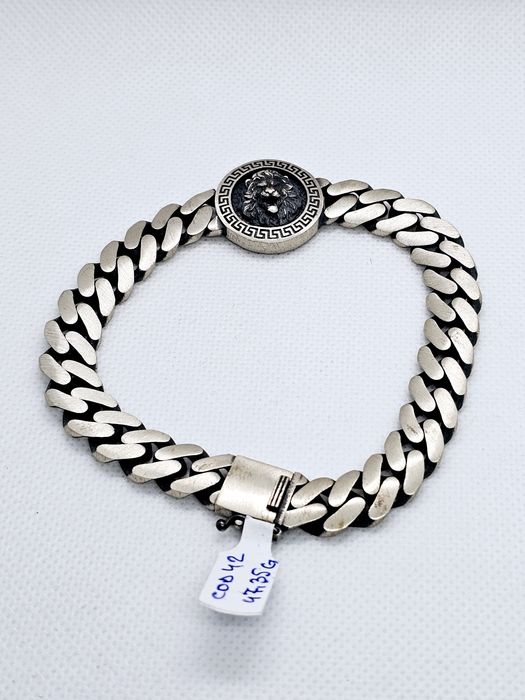 Vand bratara din argint model cuban 47.35 g cod 42