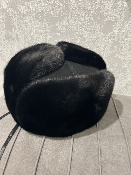 Норковая шапка-ушанка