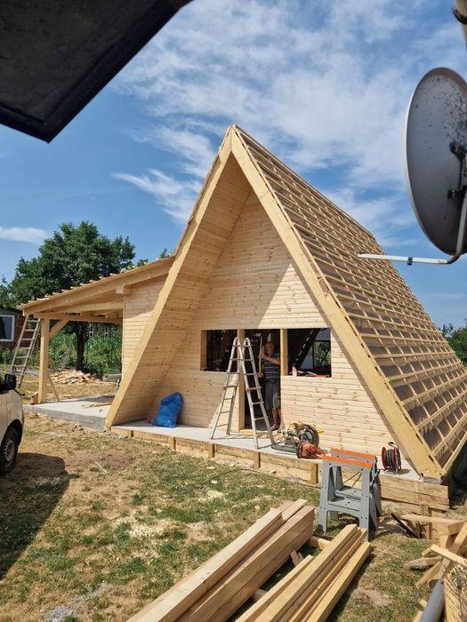 Construim Case din structura de lemn si Cabane stil A Frame, dimensiun