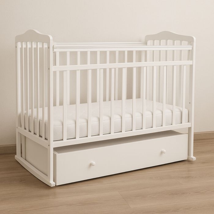 Продам кроватку детскую с матрасом+ бортики