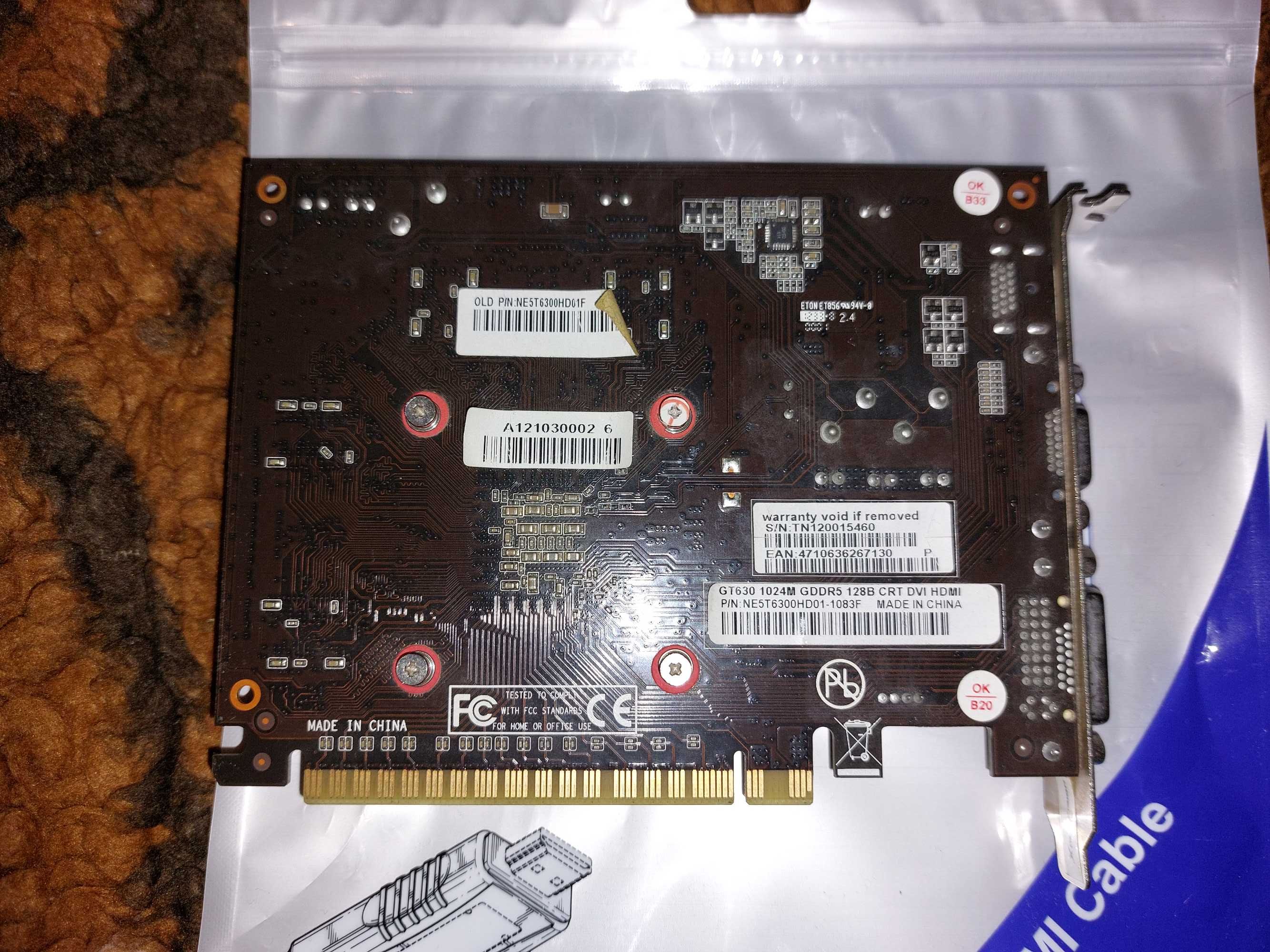 Видео карта Palit nVidia GeForce GT 630 1 GB