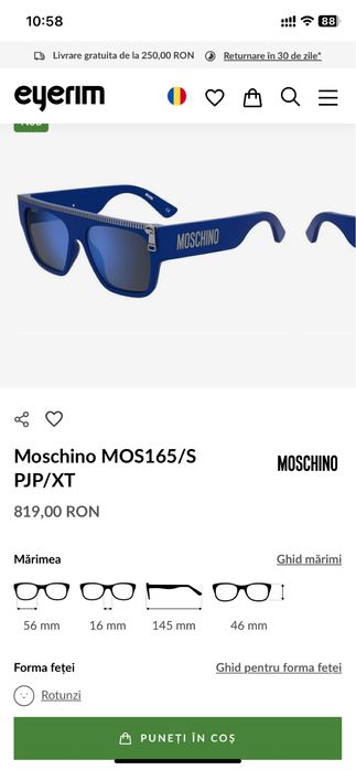 Ochelari de soare dama MOSCHINO