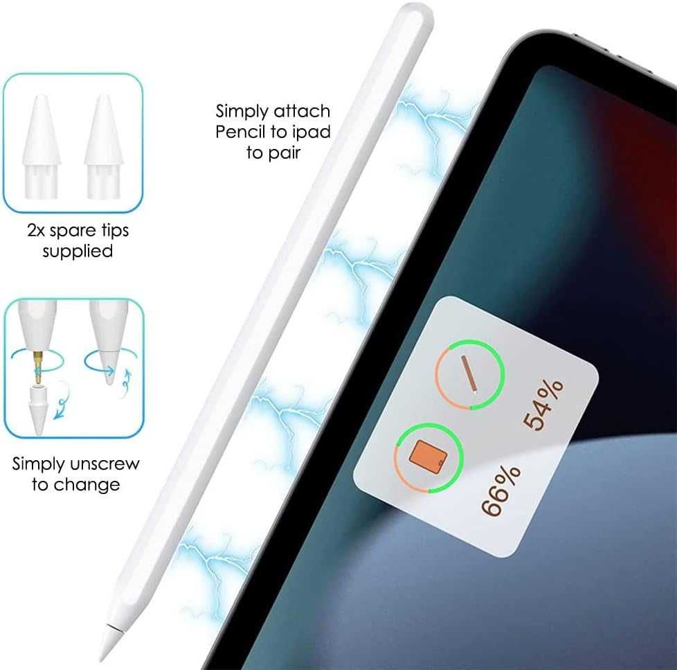 TECHGEAR Pencil 2-ро поколение, магнитен стилус с безжично зареждане