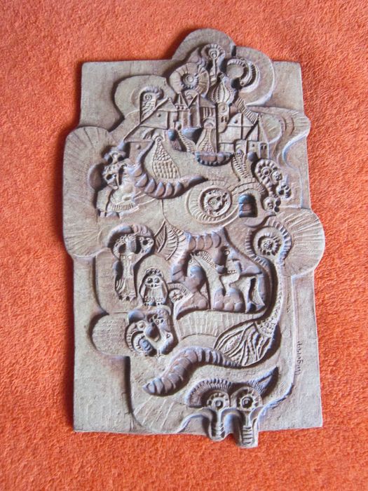 cadou rar Wegerer originala Buchtal Germania 1960 ceramica semnata