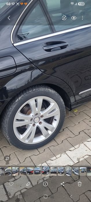 Jante originale mercedes de aliaj 17" + anvelope