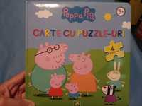 Carte cu 4 puzzle uri cu Peppa Pig