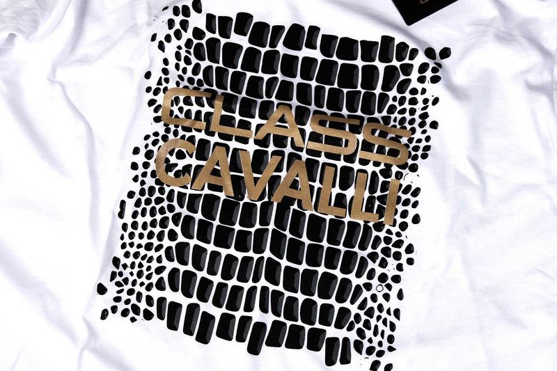 ПРОМО Roberto Cavalli Class M и L-Оригинална бяла тениска