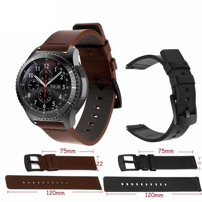 Curea piele 22mm ceas Samsung Watch / Huawei GT / Xiaomi / Garmin