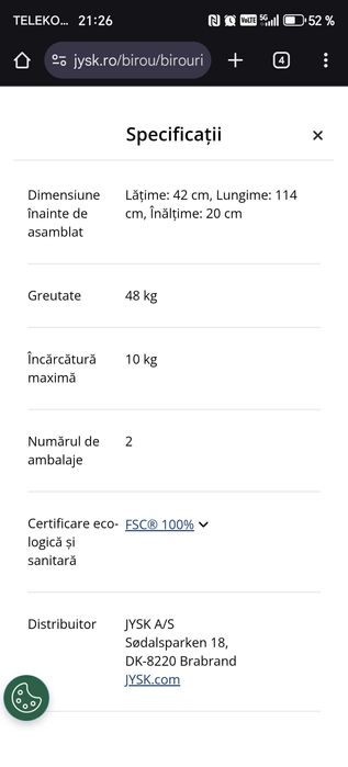 Birou Jysk (Langager) EXTENSIBIL