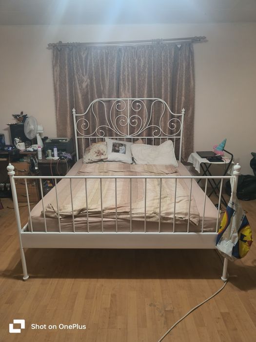 Cadru pat metalic Leirvik Ikea 200x160