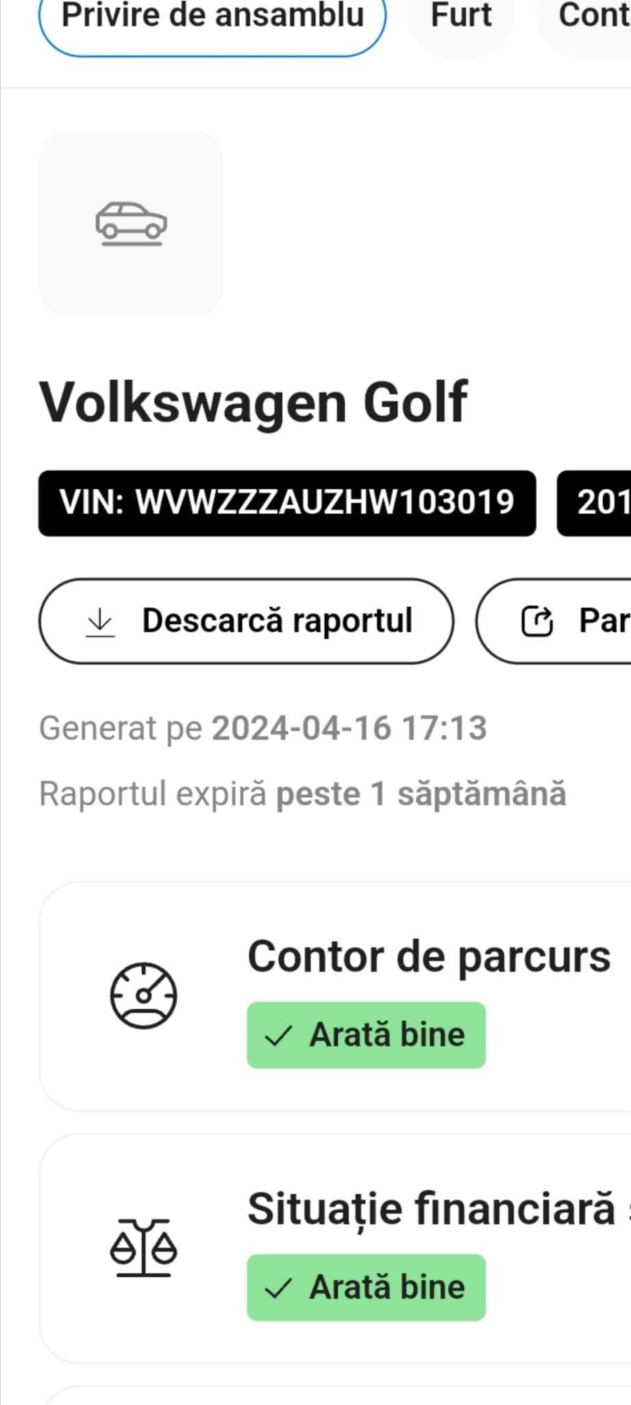 Vw Golf 7, impecabil