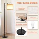 Lampă podea LED PreeOtti, 3 culori, abajur reglabil, bec inclus