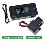 Wattmetru KWS-AC300, Ampermetru si voltmetru AC 50-300V, 100A