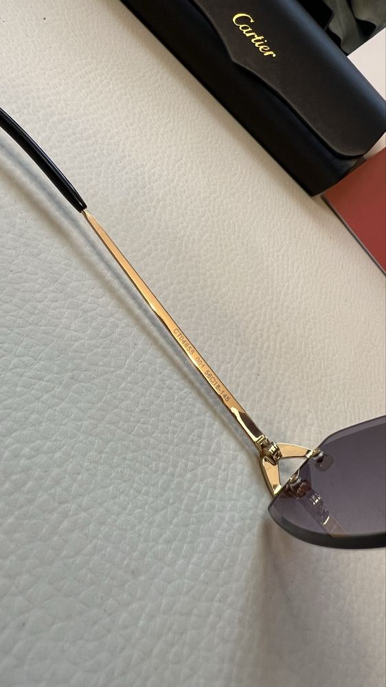 Cartier CT0465S ochelari de soare rimless inlocuire rame vedere
