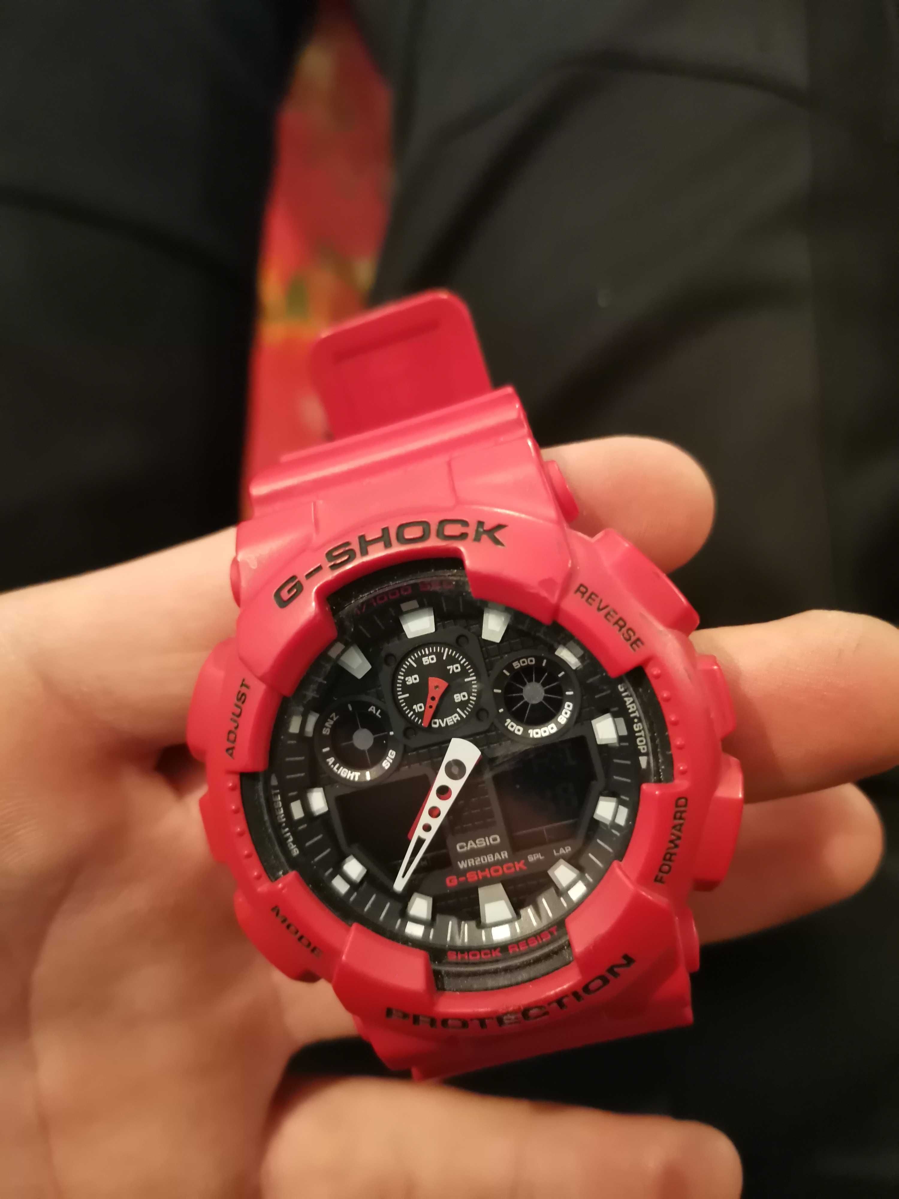 G-Shock GA-100B - 4A цвят червен