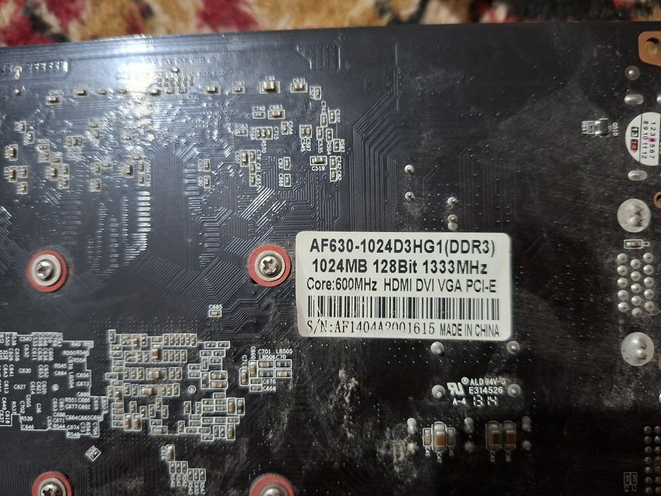 Материнка h61 p75, видеокарта gt 630, вай фай адаптер