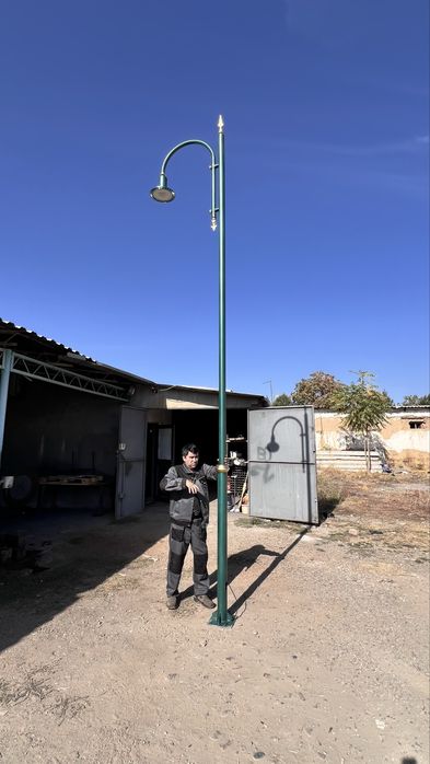 Столб фонарный 6 метровый для освещения улиц,прогулочных дорожек.