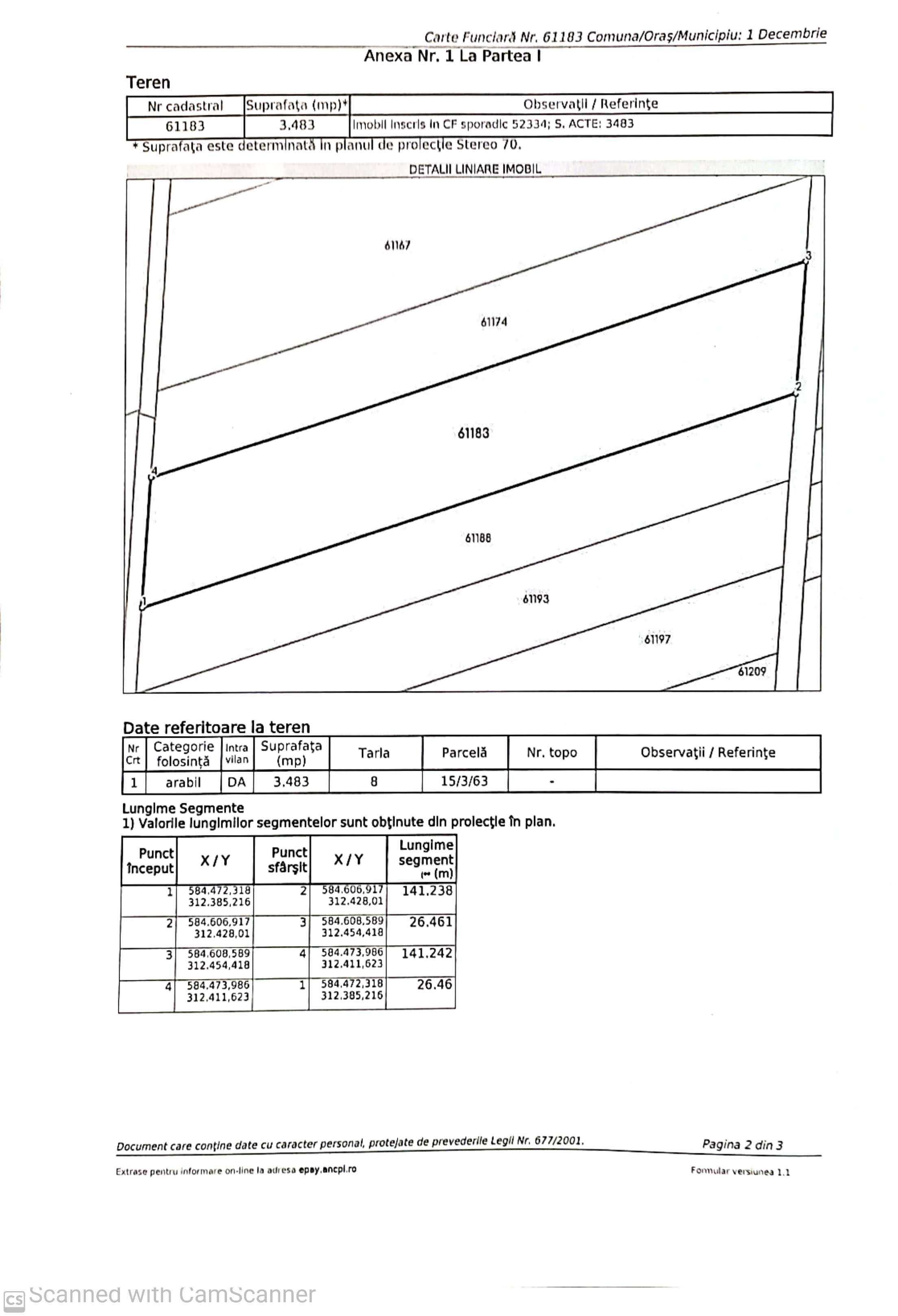 Teren 3500 1 Decembrie Ilfov Tuberozelor