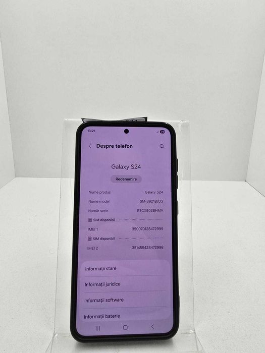 Samsung S24 5G (Ag25 Belvedere B.39765)-Garantie 2 Ani!
