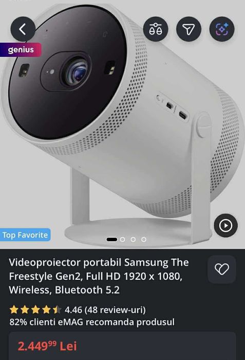 Videoproiector nou Samsung