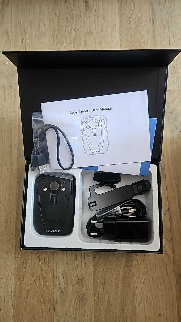 CAMMHD C8-32GB 2K/1296P телесна камера, 11-12 часа видеозапис