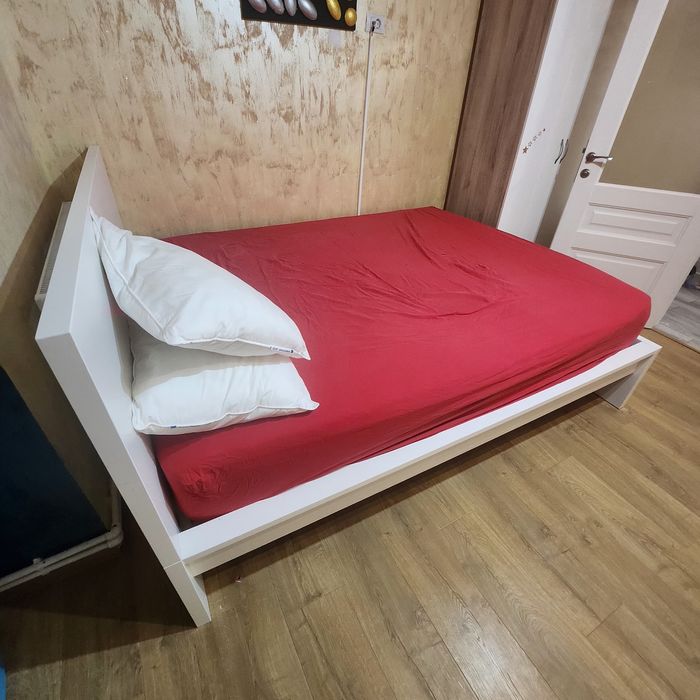 Pat ikea +somiera și saltea dubla