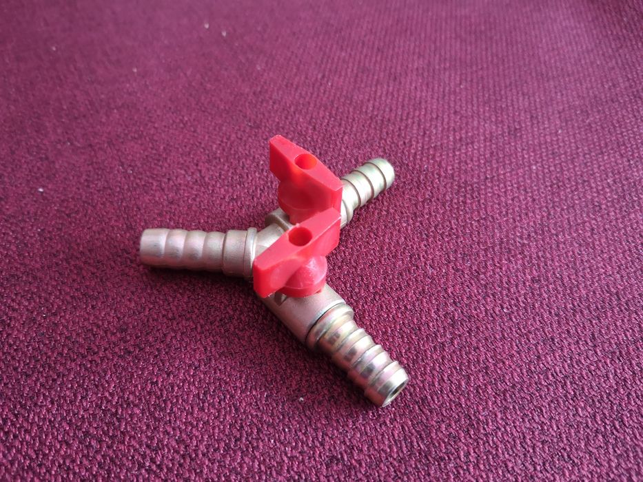 Distribuitor Y cu robinet  10 mm alama gaz apa robineti rulota camper