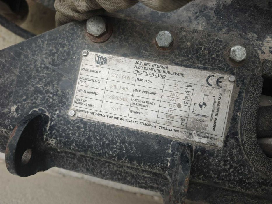 Снегорин за мини челен товарач JCB SB 78 H