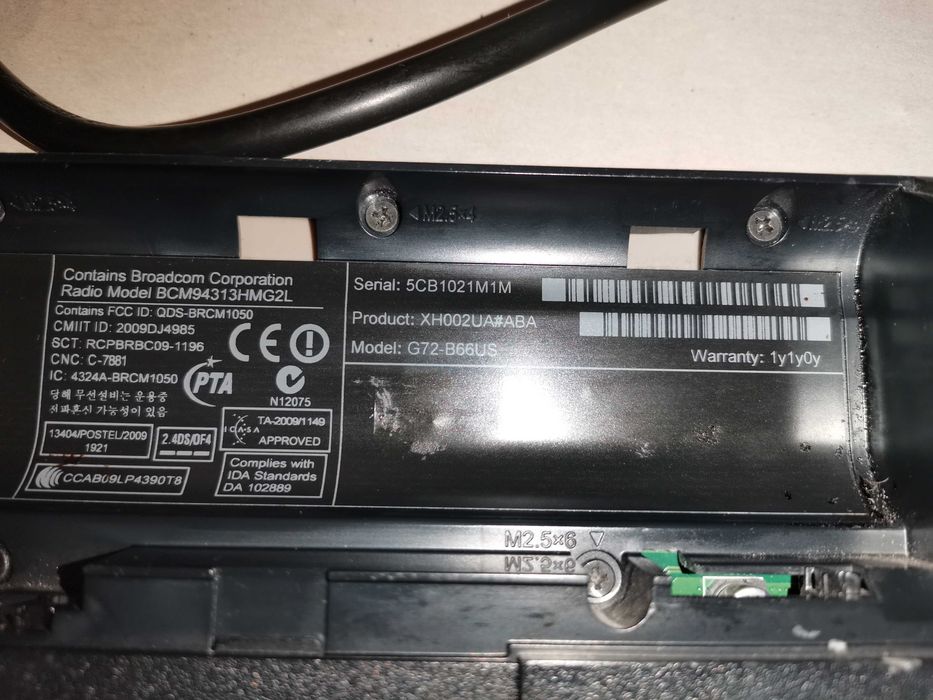 Лаптоп HP G72-B66US