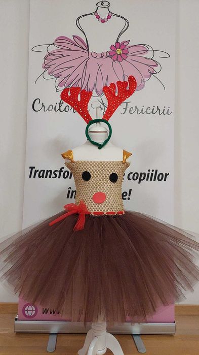 Rochita TUTU Bambi, Caprioara, Ren animale serbare carnaval