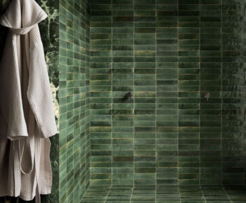 Зелени плочки гранитогрес Lume Green