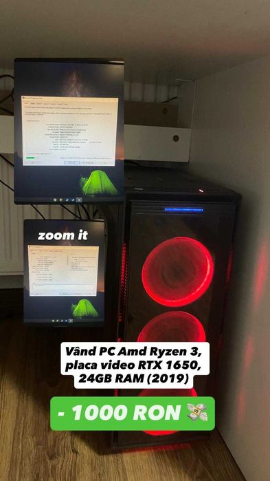 *CEL MAI BUN PREȚ* > PC Amd Ryzen 3, Rtx1650, 24GB RAM