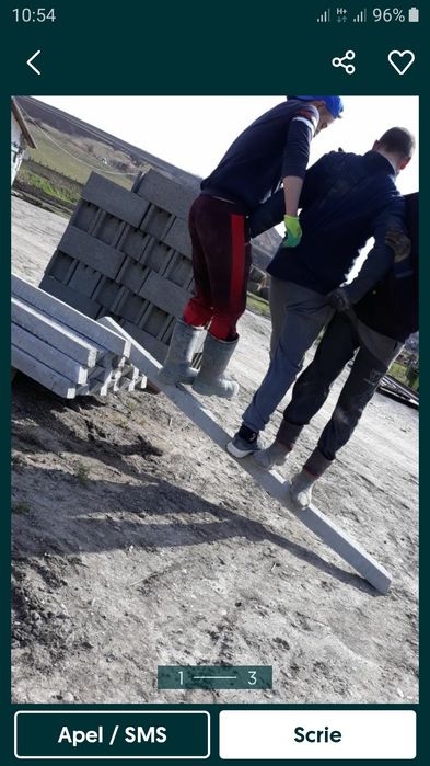 Stâlpii Stâlpii spalieri de beton