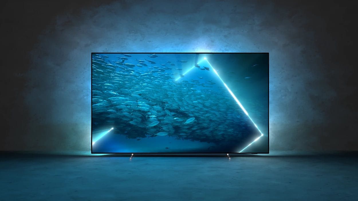 Televizor OLED 55" 120Hz, Philips 707, Ambilight, Android TV, ca nou