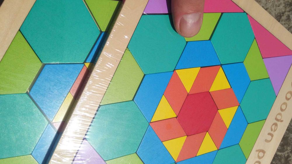 Оферта! 5бр. Нов модел дървена мозайка Цвете в рамка / качество