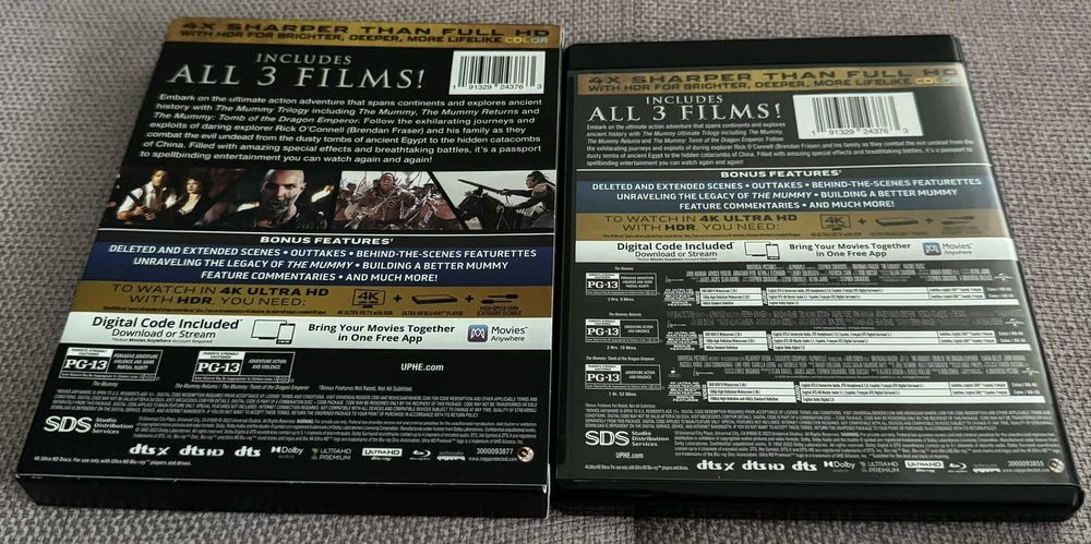 Trilogia The Mummy - 4K Ultra HD + Blu-ray Ca Noua